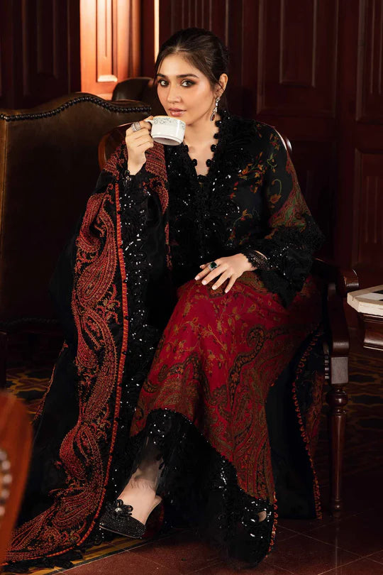 MB 450-3 Piece Unstitched Digital Printed Embroidered Lawn Suit ( Printed Poly Lawn Dupatta )