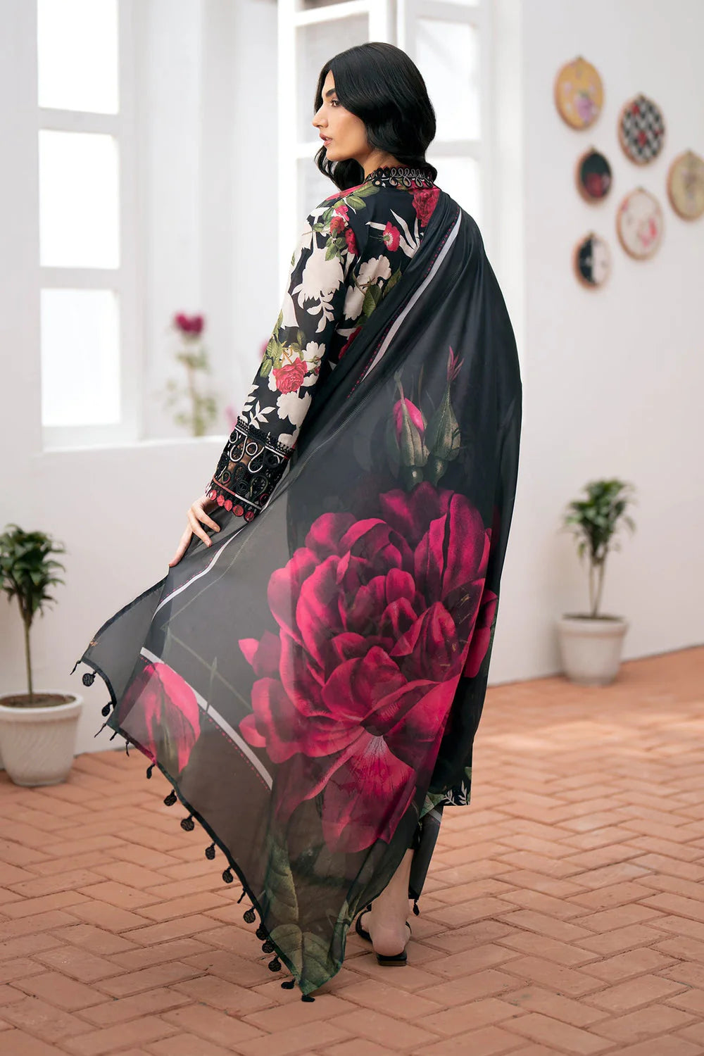 BQ 36-3 Piece Unstitched Digital Printed Khaddar Suit