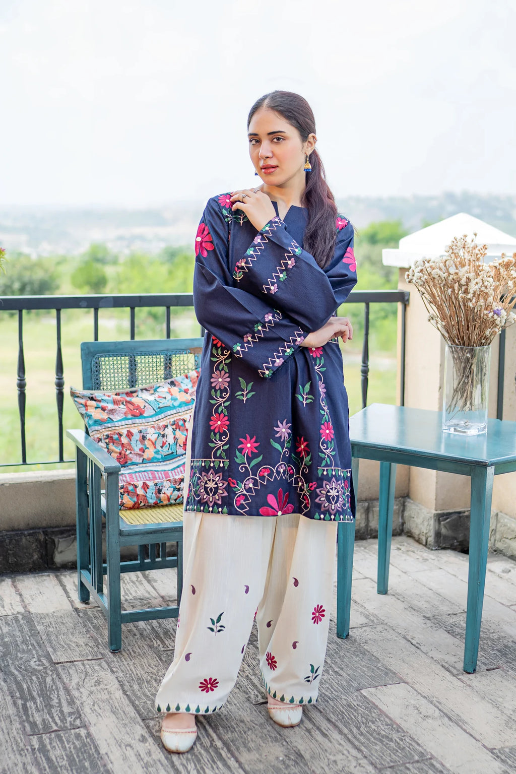 MB 70-2 Piece Unstitched Embroidered Lawn Suit