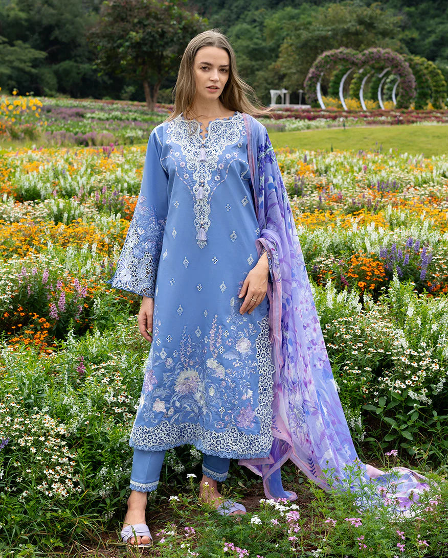MS 2795-3 Piece Unstitched Embroidered Lawn Suit