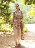 ZC 102-3 Piece Unstitched Embroidered Lawn Suit ( Fine Printed Lawn Dupatta )