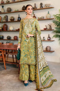 MB 456-3 Piece Unstitched Digital Printed Lawn Fabric