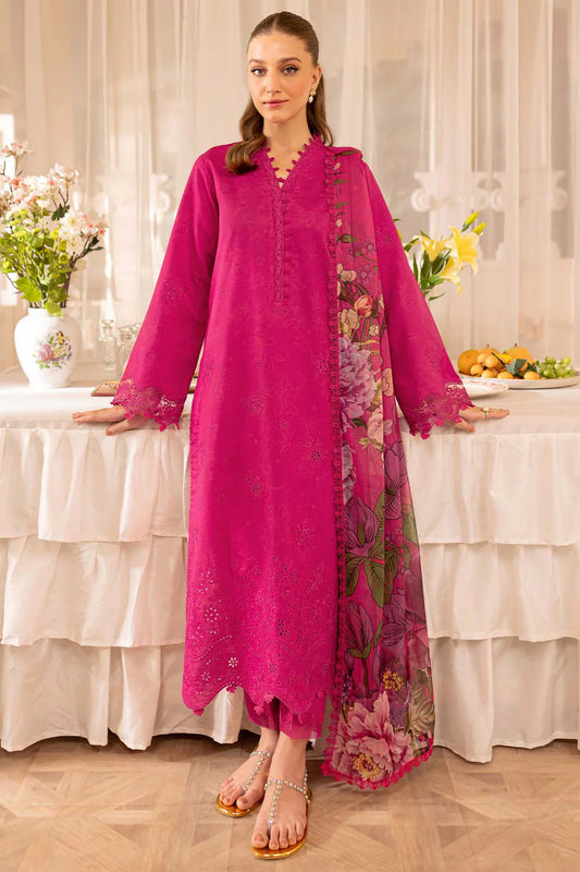 FR 2725-3 Piece Unstitched Embroidered Lawn Suit