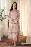 QL 2765-3 Piece Unstitched Heavy Embroidered Lawn Suit ( Four-sided Embroidered Silk Dupatta )