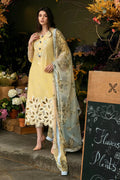 MS 2570-3 Piece Embroidered Lawn Shirt with Printed Dupatta