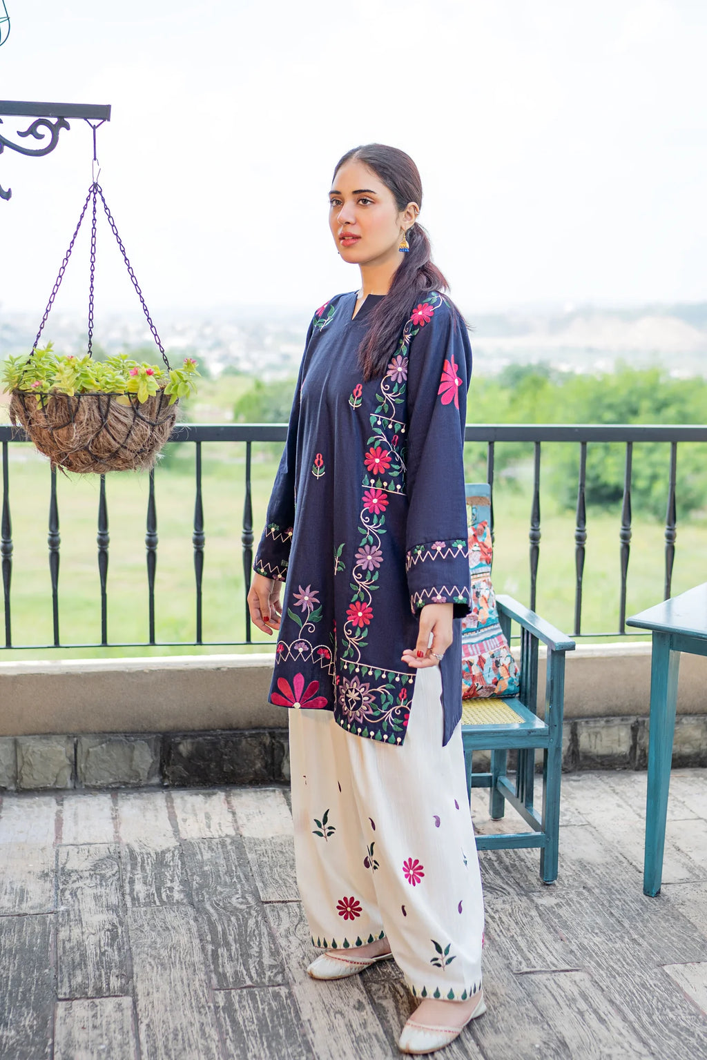 MB 70-2 Piece Unstitched Embroidered Lawn Suit