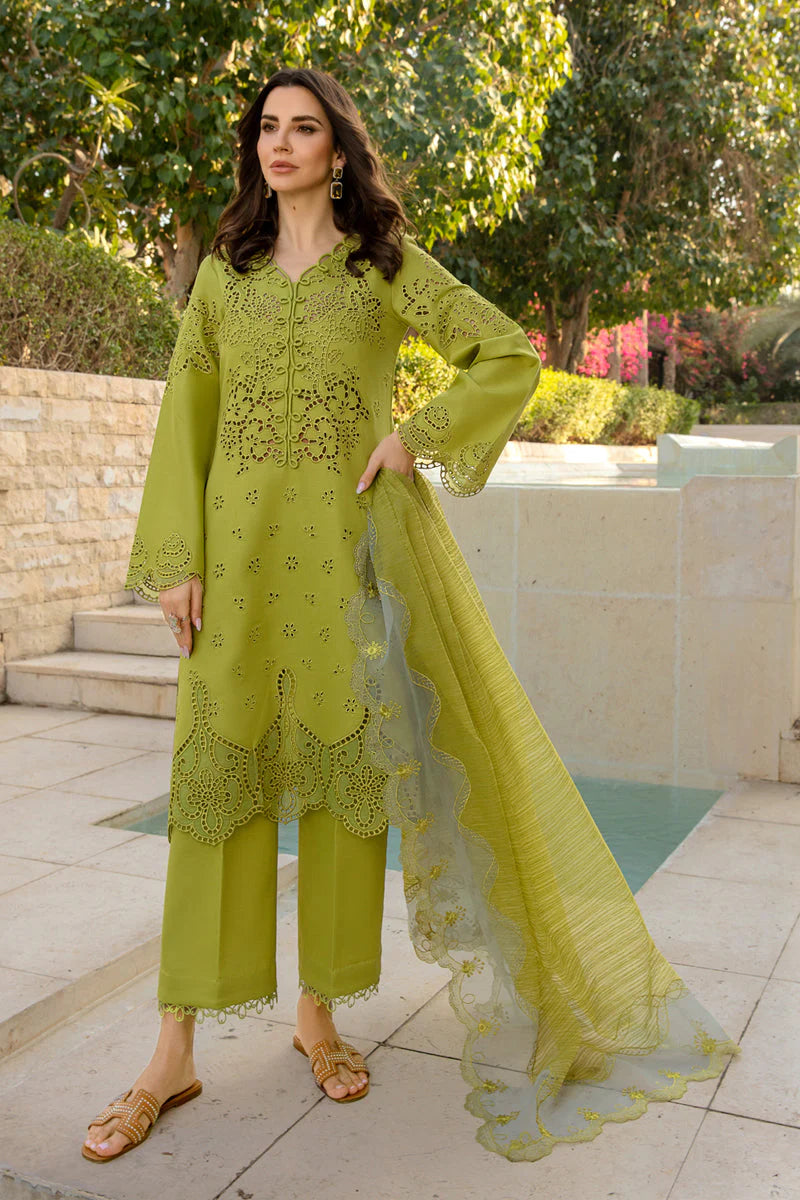 RR 2780-3 Piece Unstitched Chicken Kari Embroidered Suit