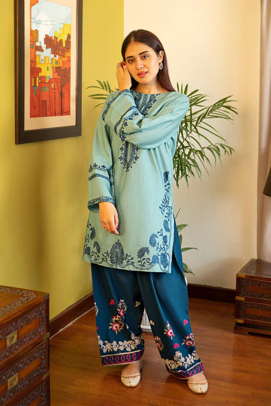 AK 930-2 Piece Unstitched Embroidered Lawn Suit