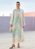 MB 2805B-3 Piece Lawn Unstitched Chicken Kari Embroidered Suit