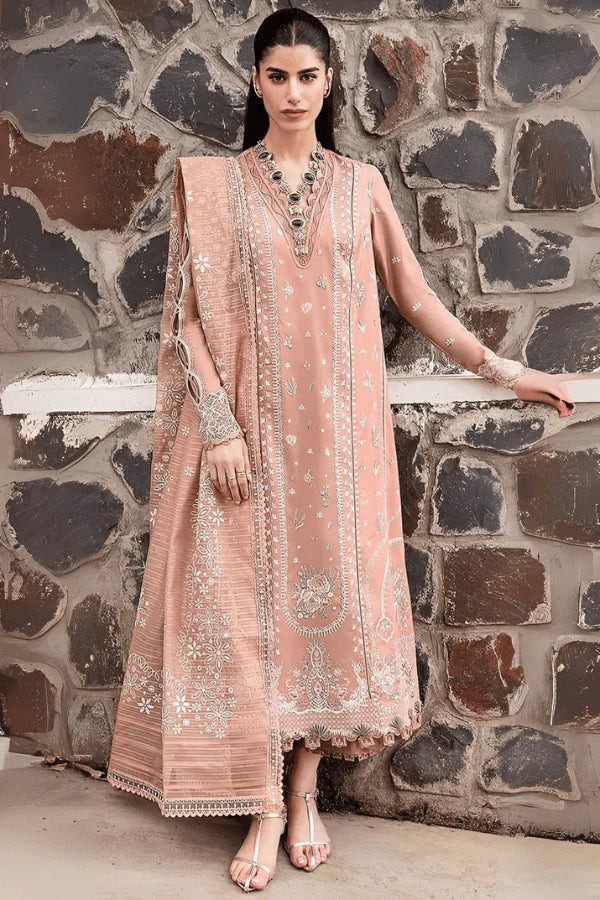 QL 2785-3 Piece Unstitched Fully Embroidered Lawn Suit