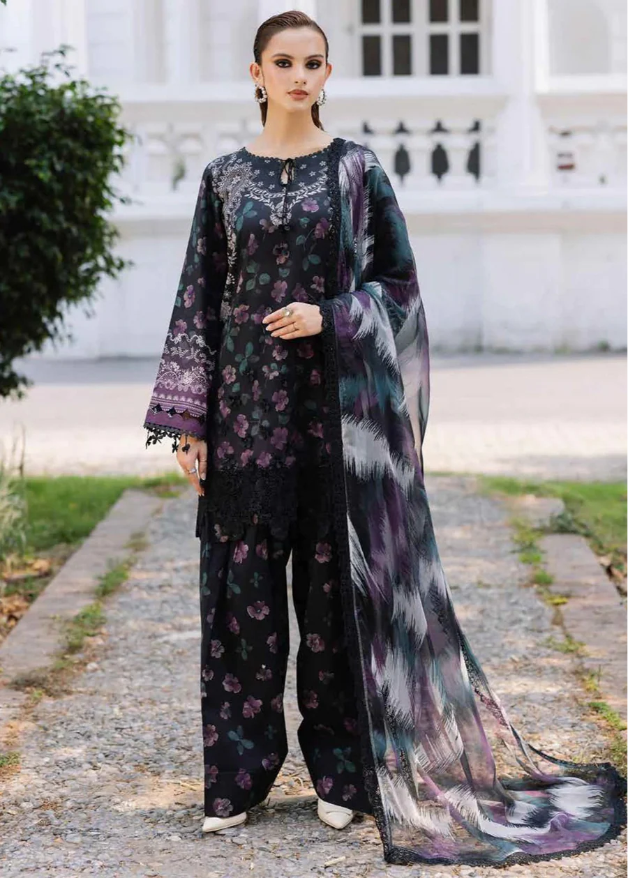 BQ 32-3 Piece Unstitched Digital Printed Khaddar Suit