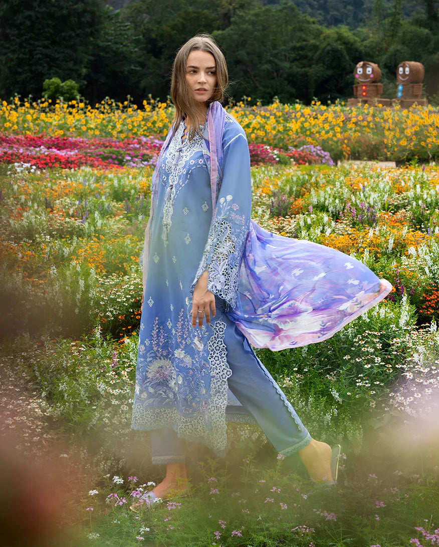 MS 2795-3 Piece Unstitched Embroidered Lawn Suit