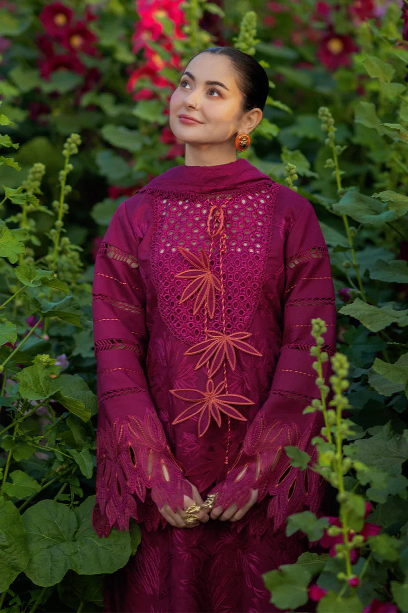 3 Piece Lawn Unstitched Chicken Kari Embroidered Suit
