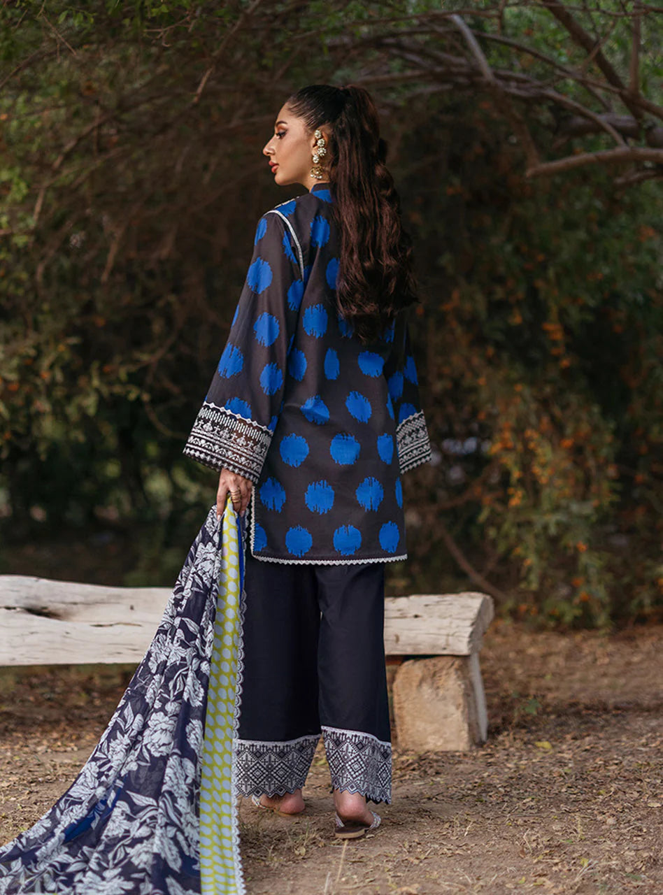 ZC 05-3 Piece Printed and Embroidered Lawn with Lawn Dupatta