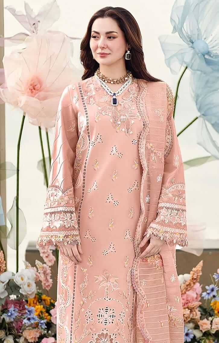 QL 2770-3 Piece Unstitched Fully Embroidered Lawn Suit