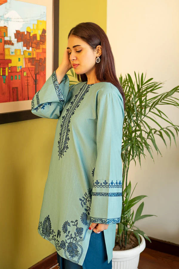 AK 930-2 Piece Unstitched Embroidered Lawn Suit