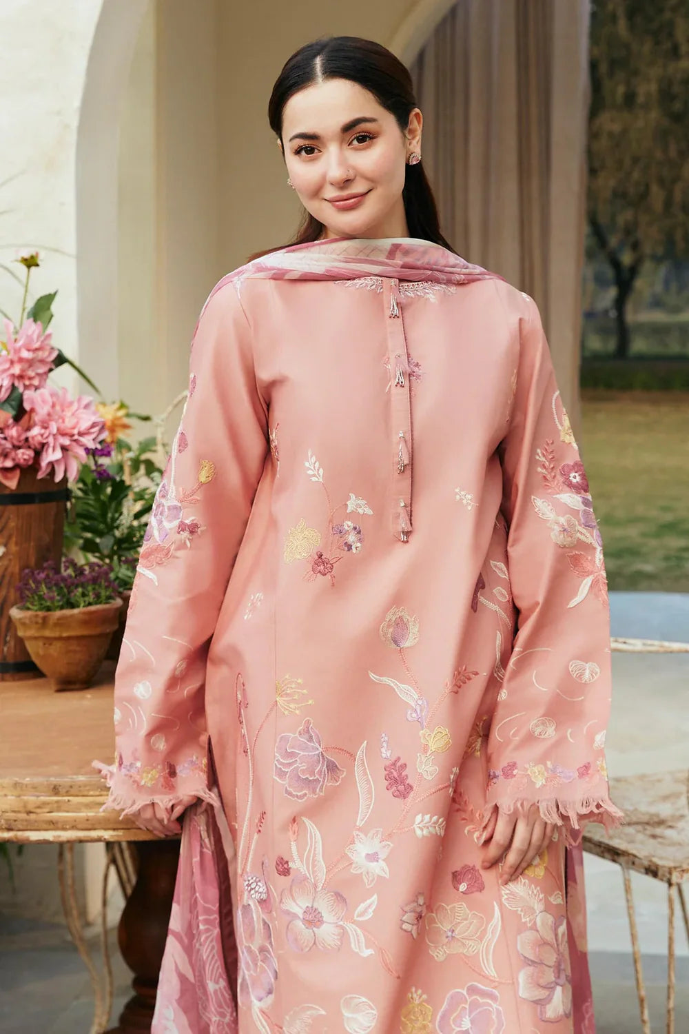 ZS 2755-3 Piece Unstitched Embroidered Lawn Suit