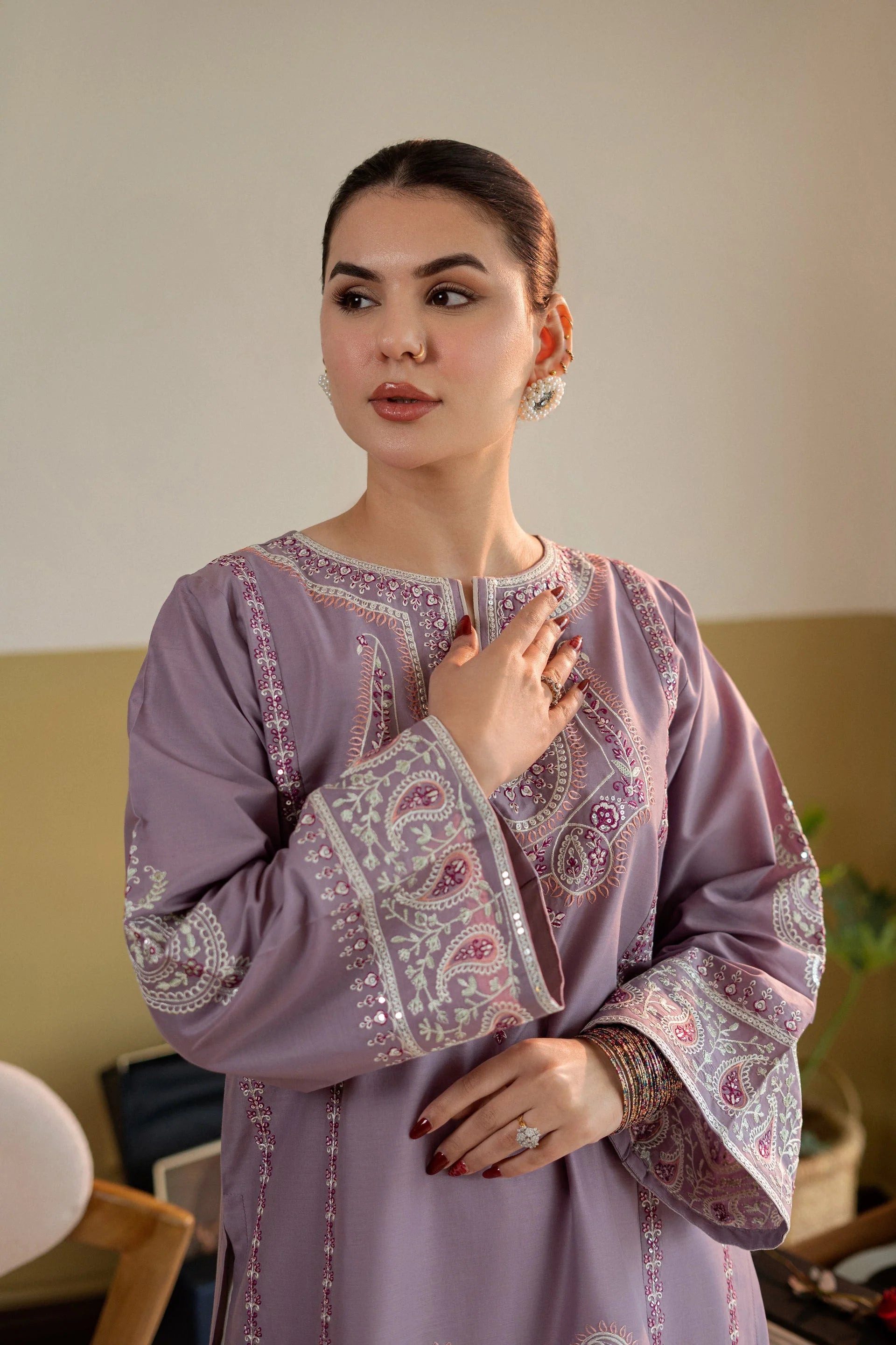 2 Piece Unstitched Embroidered Lawn Suit