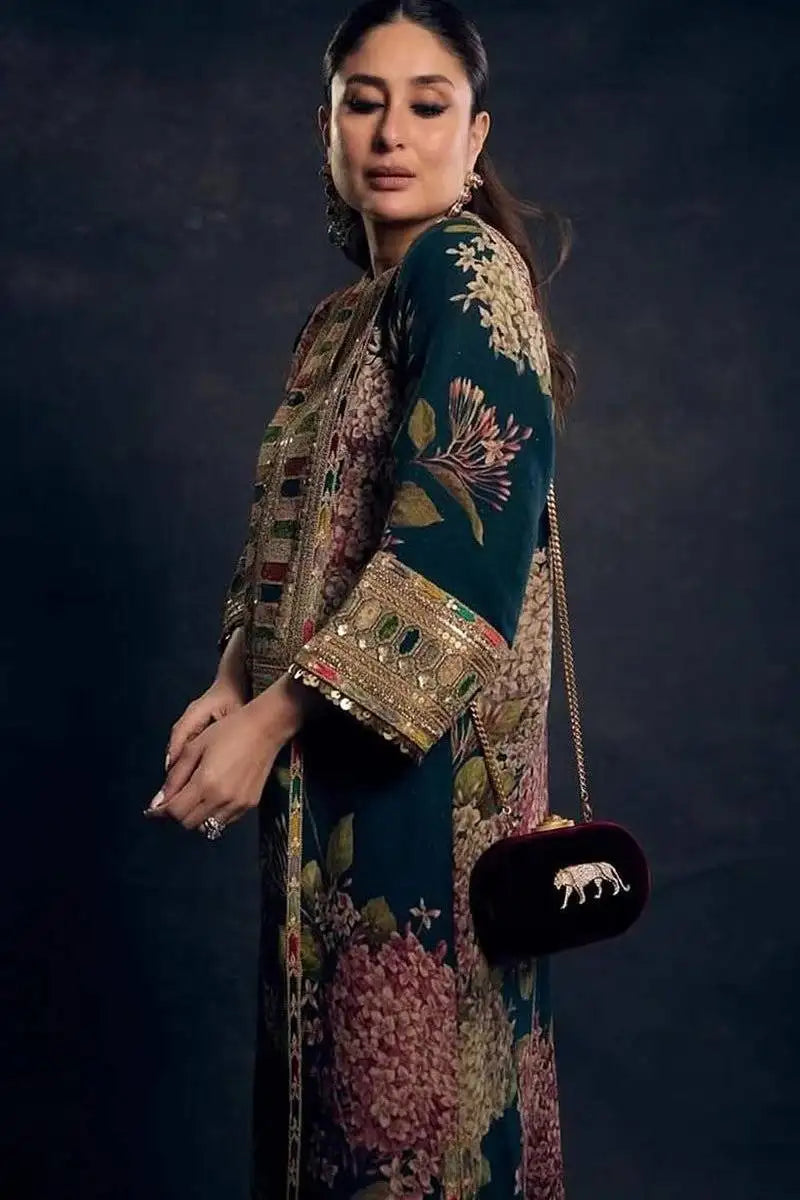 AJ 995-Kareena Kapoor Luxury Silk Unstitched 3 Piece Suit