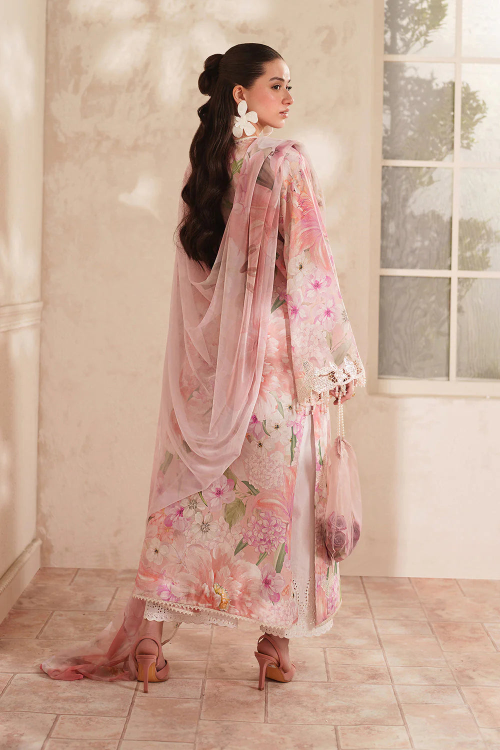 BQ 208-3 Piece Unstitched Digital Printed lawn Suit