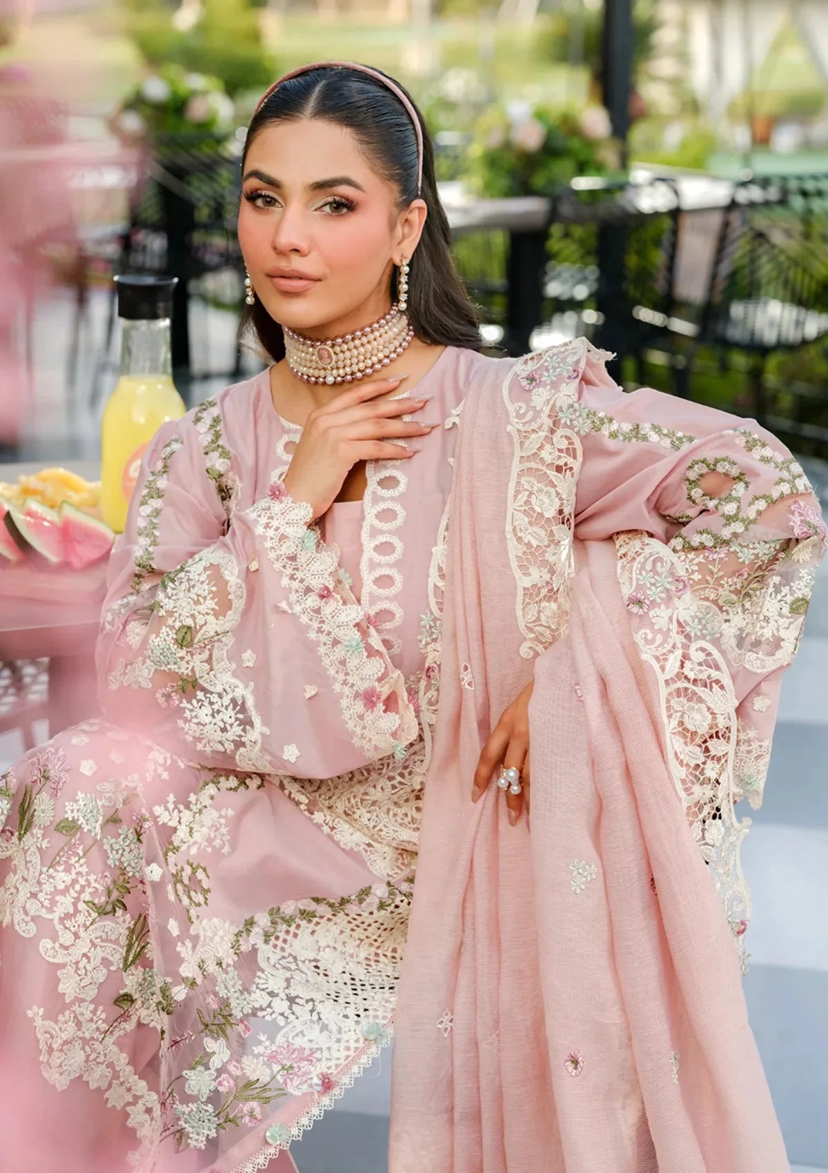EL 2710-3 Piece - Unstitched Fully Embroidered Lawn Suit