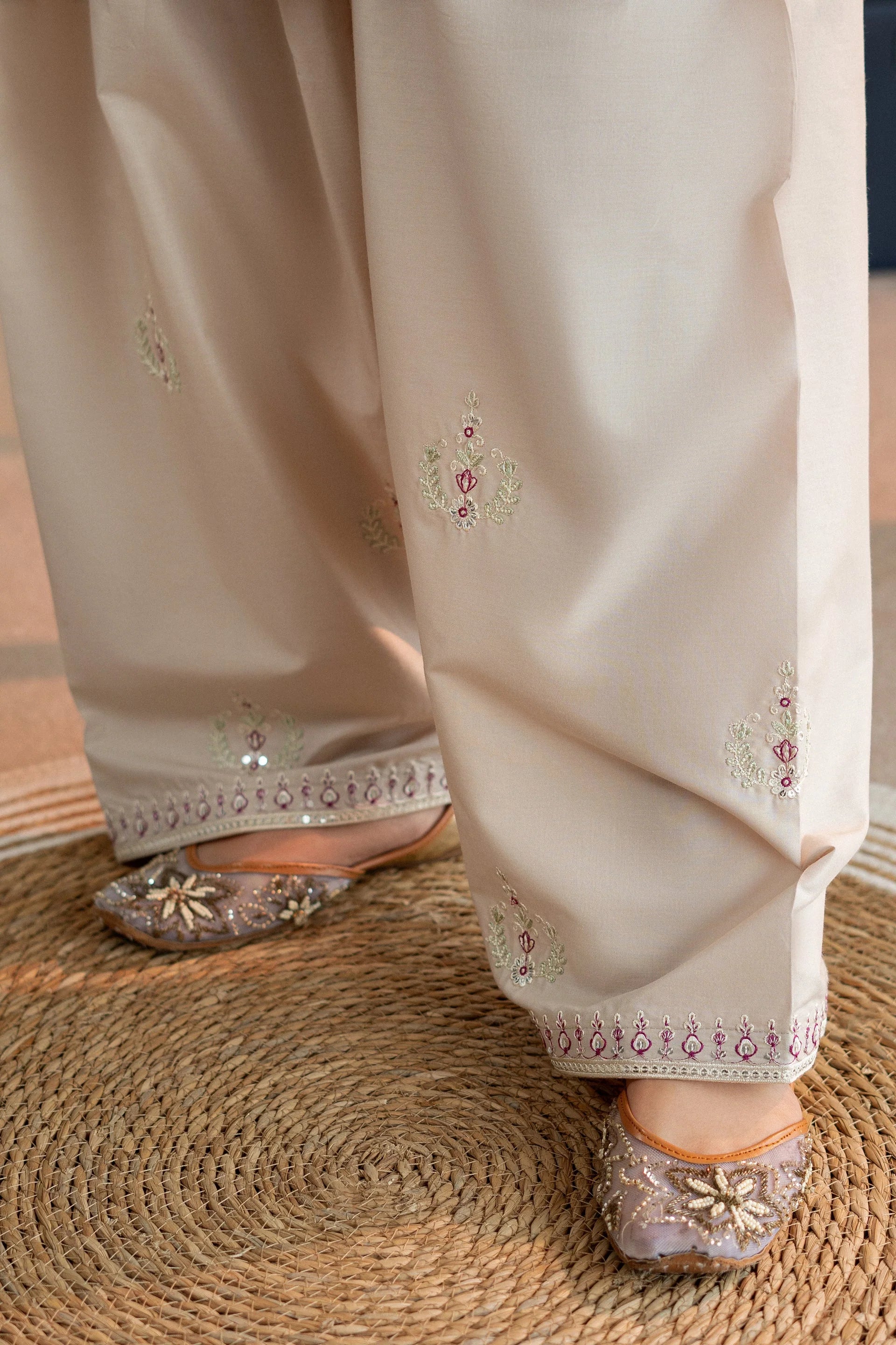 2 Piece Unstitched Embroidered Lawn Suit