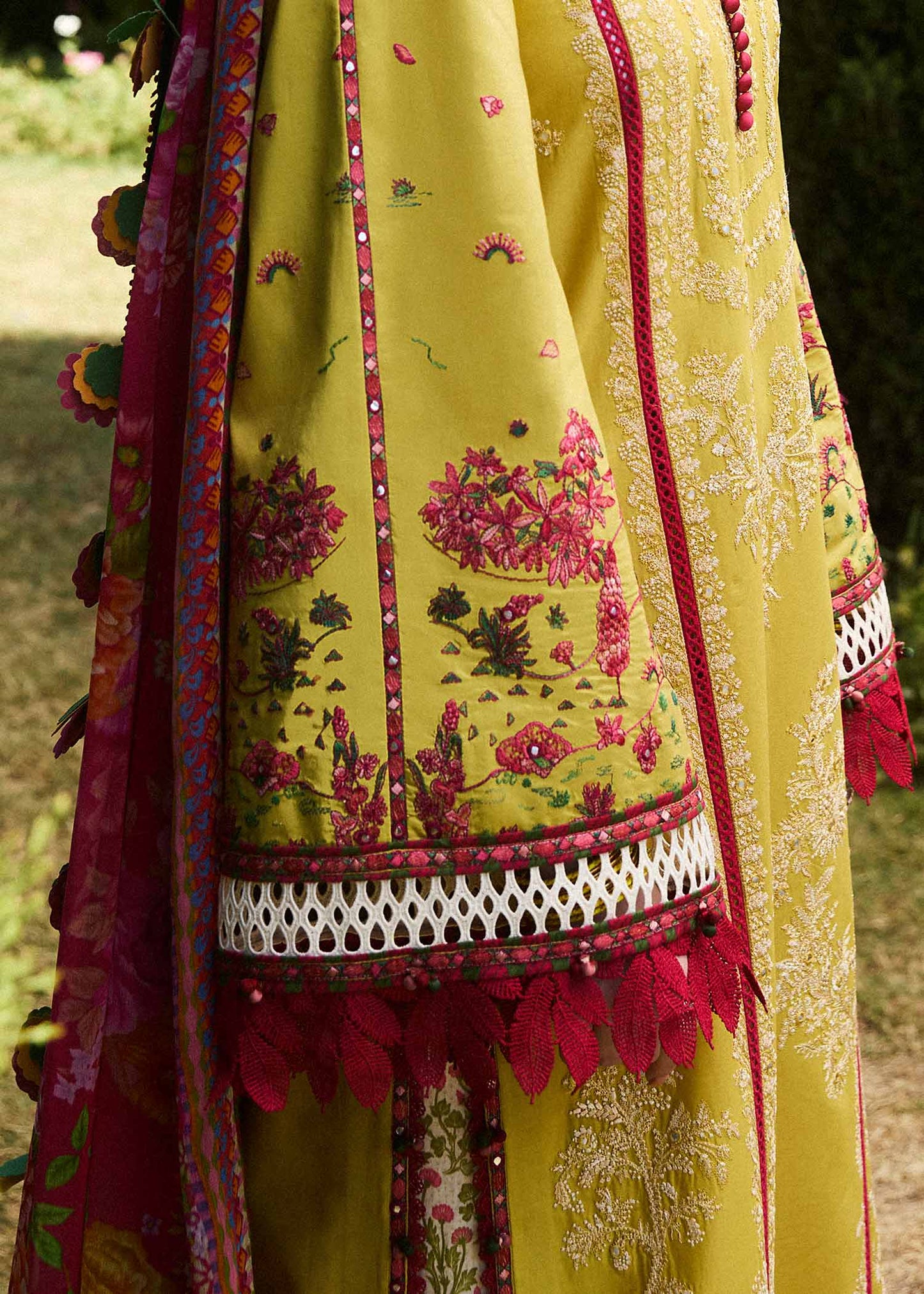 HR 110-3 Piece Unstitched Fully Embroidered Dhanak Suit