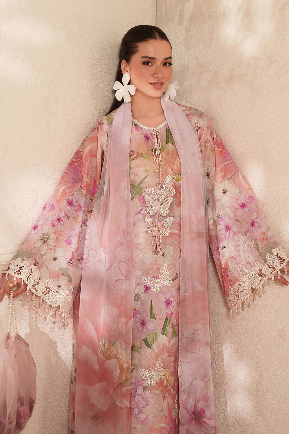 BQ 208-3 Piece Unstitched Digital Printed lawn Suit