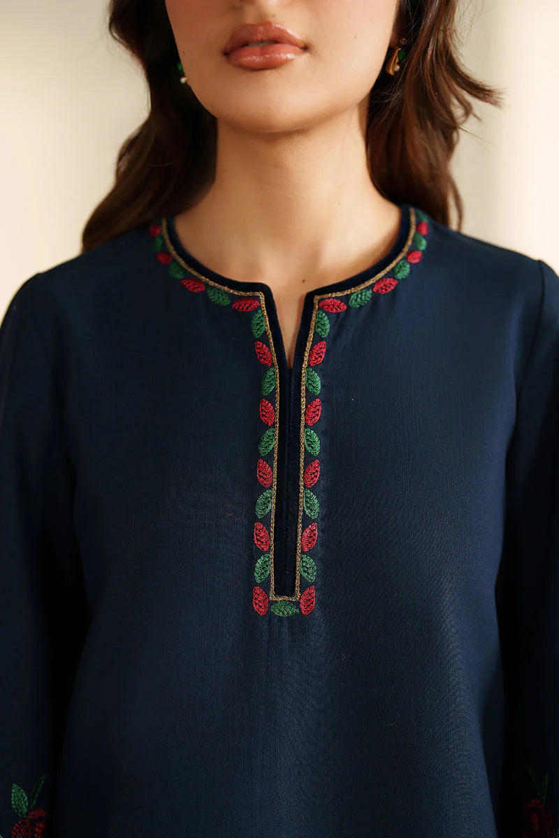 SP 155-3 Piece Unstitched Fully Embroidered Dhanak Suit