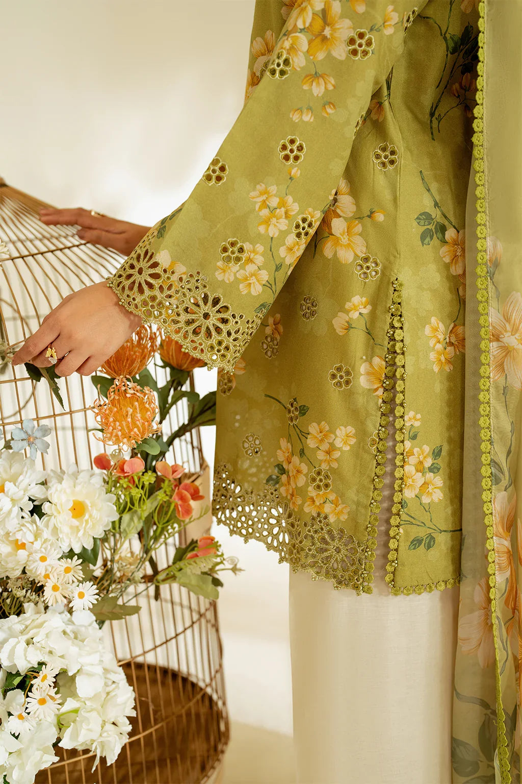 3 Piece unstitched Digital Printed Lawn Suit