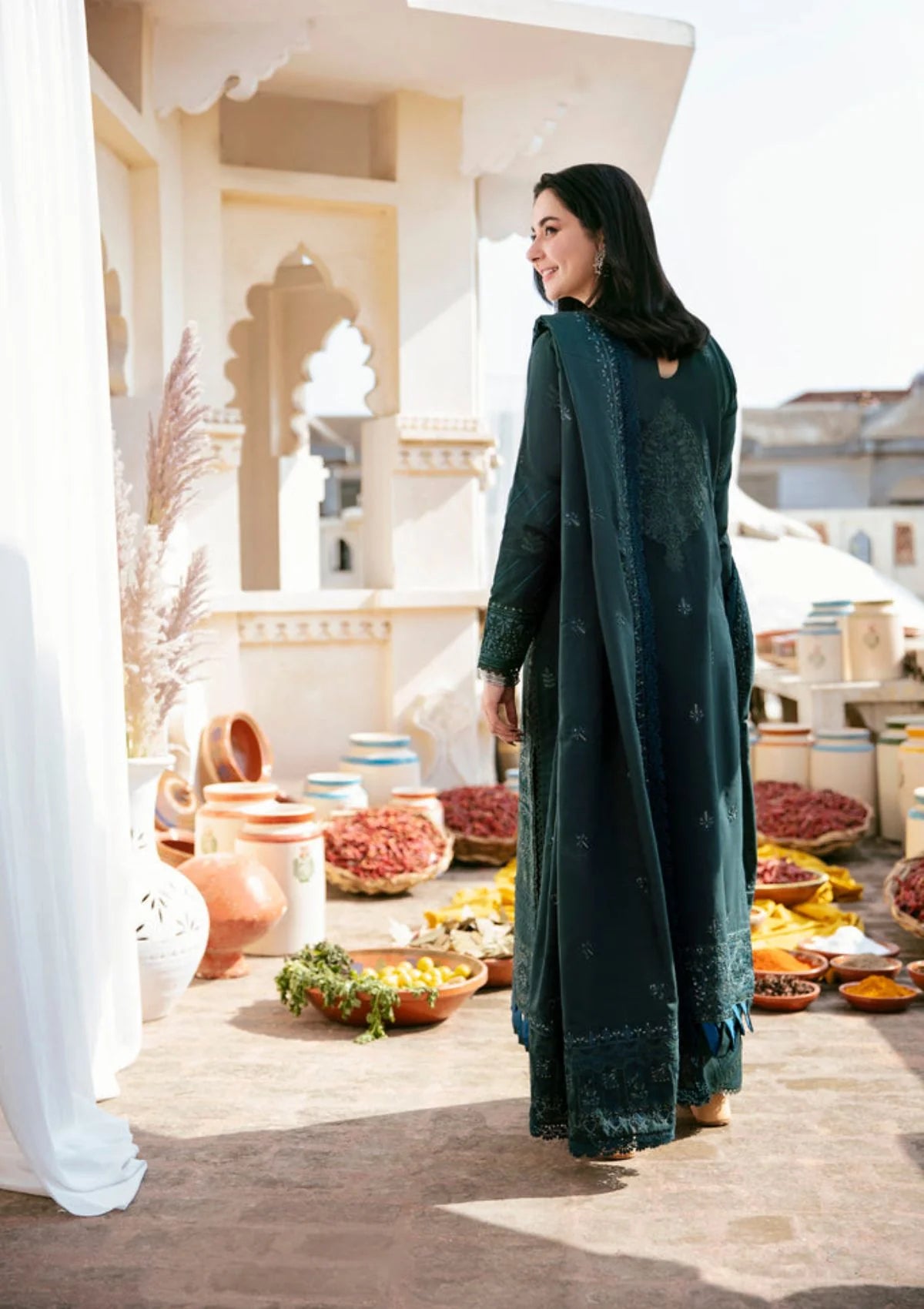 MB 935-3 Piece Unstitched Fully Embroidered Lawn Suit