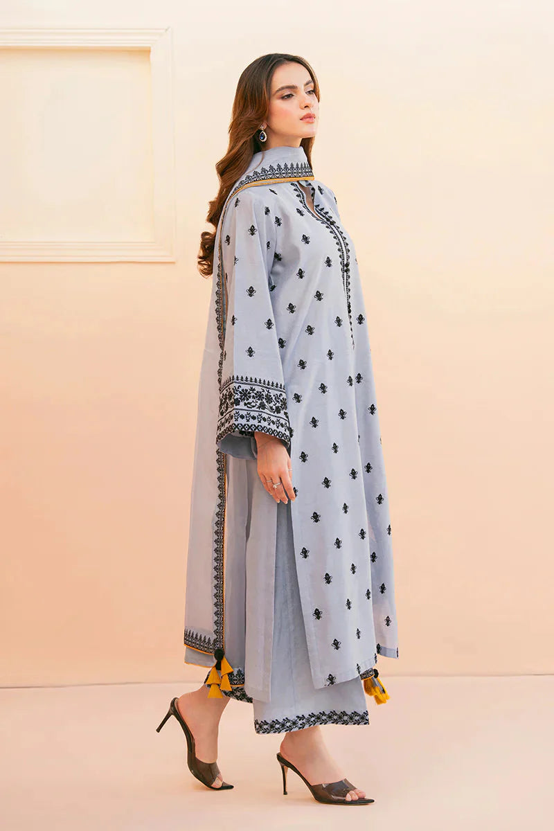 AS 2775-3 Piece-Unstitched Embroidered Lawn Suit