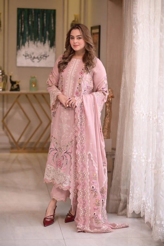 AS 2735-3 Piece Aneela's Luxury Unstitched Lawn Suit