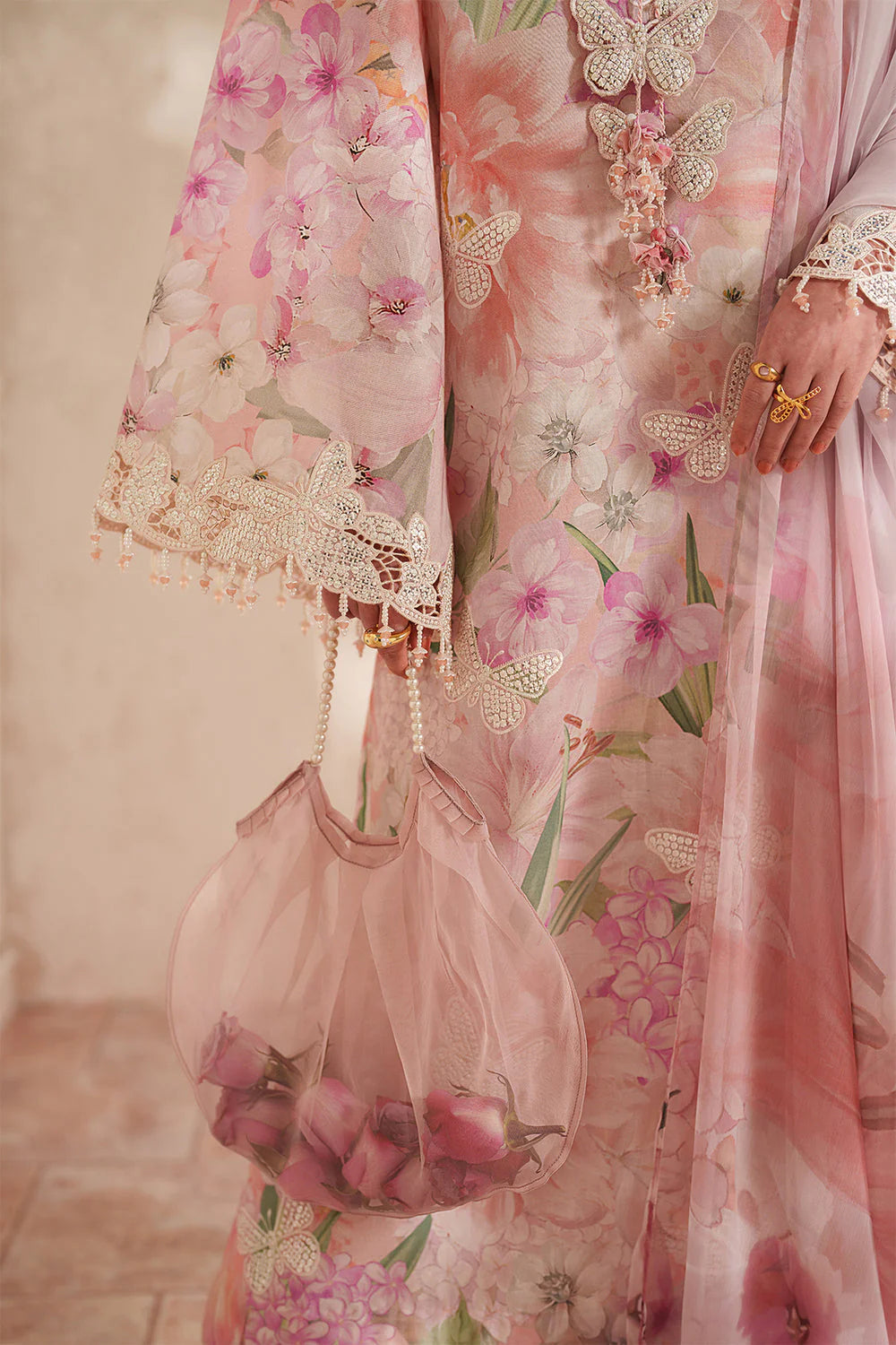 BQ 208-3 Piece Unstitched Digital Printed lawn Suit