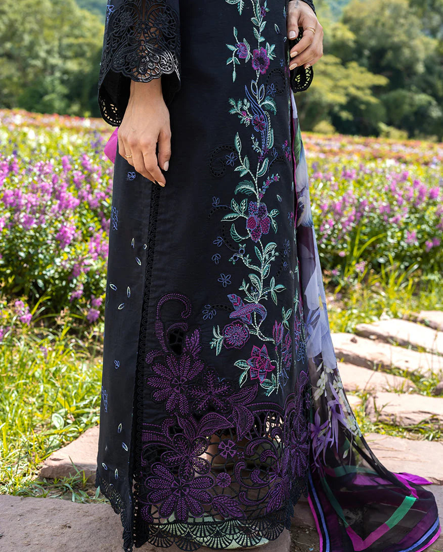 MS 2745-3 PieceUnstitched Embroidered Lawn Suit