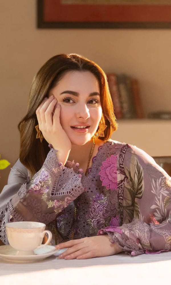 JD 2680-3 Piece Unstitched Fully Embroidered Lawn Suit
