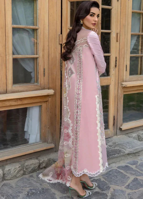 CM 2600-3 Pc Embroidered Lawn Shirt with Embroidered Polly Lawn Dupatta