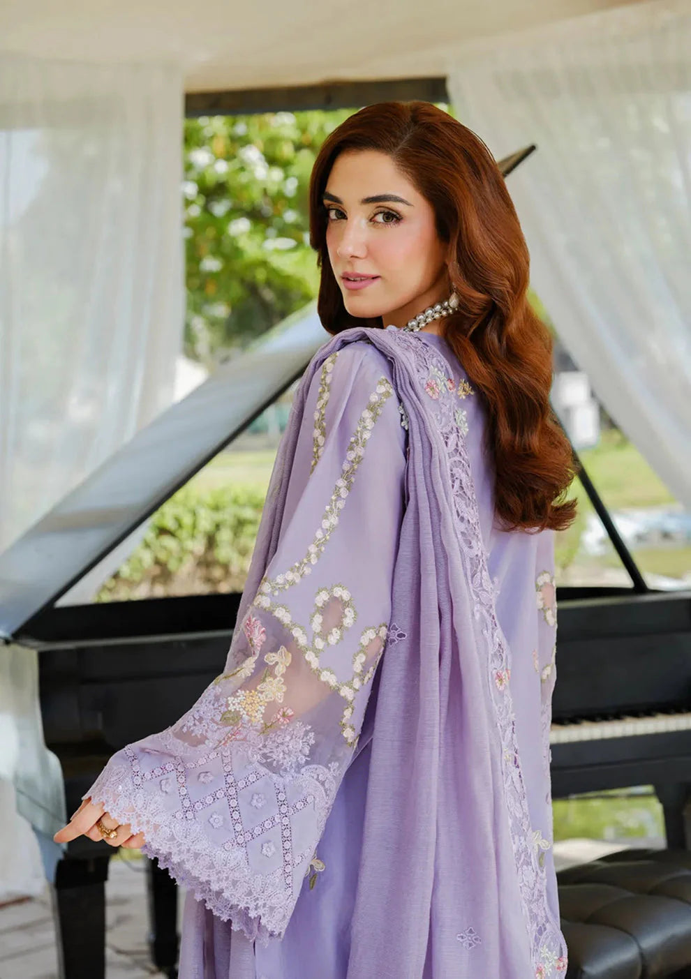 EL 2715-3 Piece Unstitched Fully Embroidered Lawn Suit