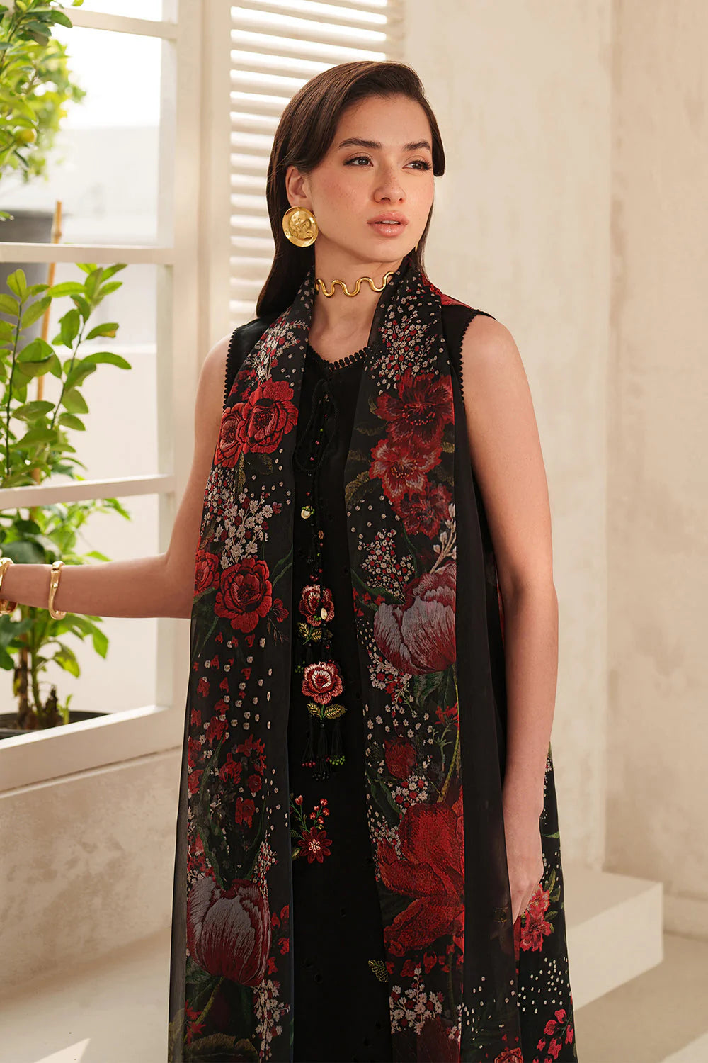 BQ 209-3 Piece Unstitched Digital Printed lawn Suit
