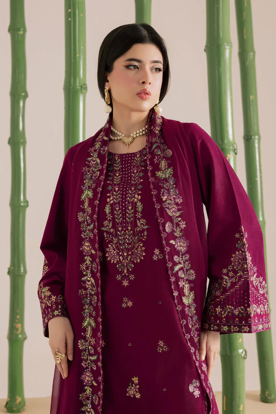 BT 2860-3 Piece Unstitched Fully Embroidered Lawn suit