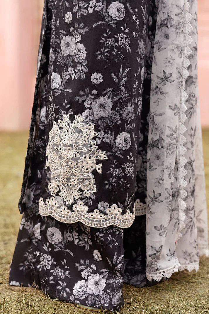MB 480-3 Piece Unstitched Printed Lawn Suit