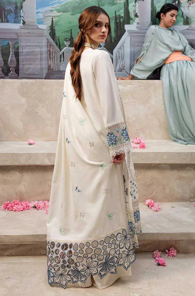 MR 2730-3 Piece Unstitched Luxury Embroidered Lawn Suit