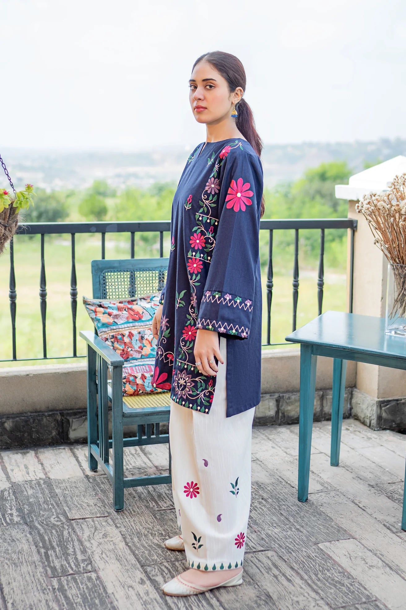 MB 70-2 Piece Unstitched Embroidered Lawn Suit