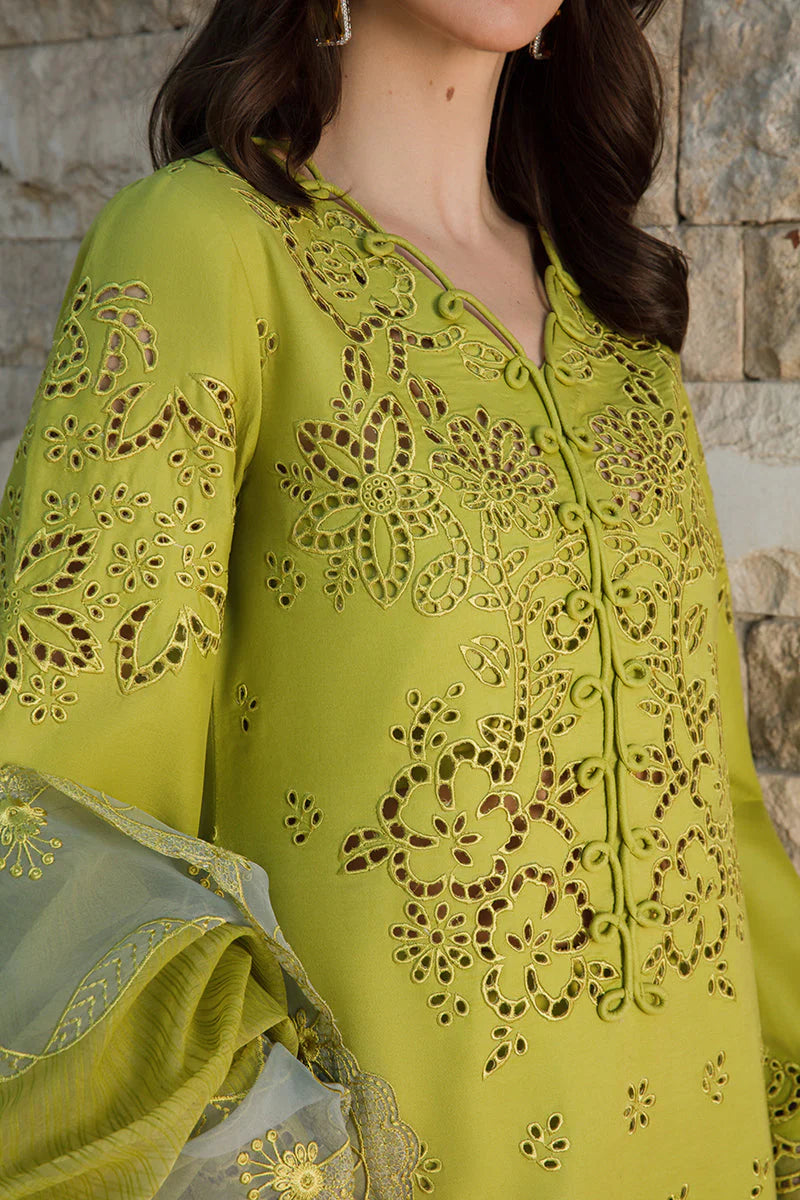 RR 2780-3 Piece Unstitched Chicken Kari Embroidered Suit