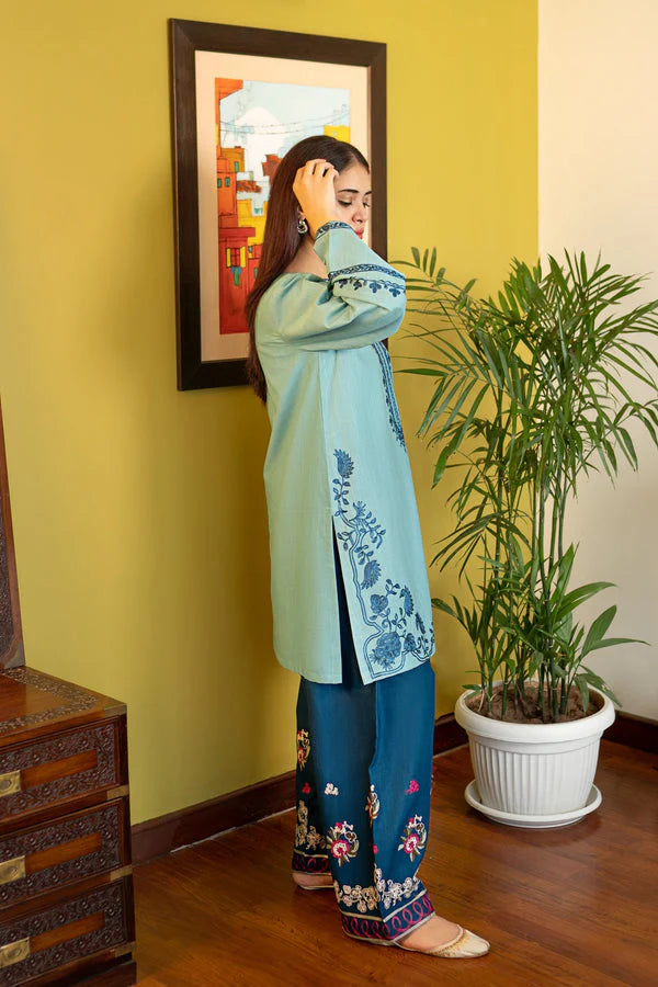 AK 930-2 Piece Unstitched Embroidered Lawn Suit