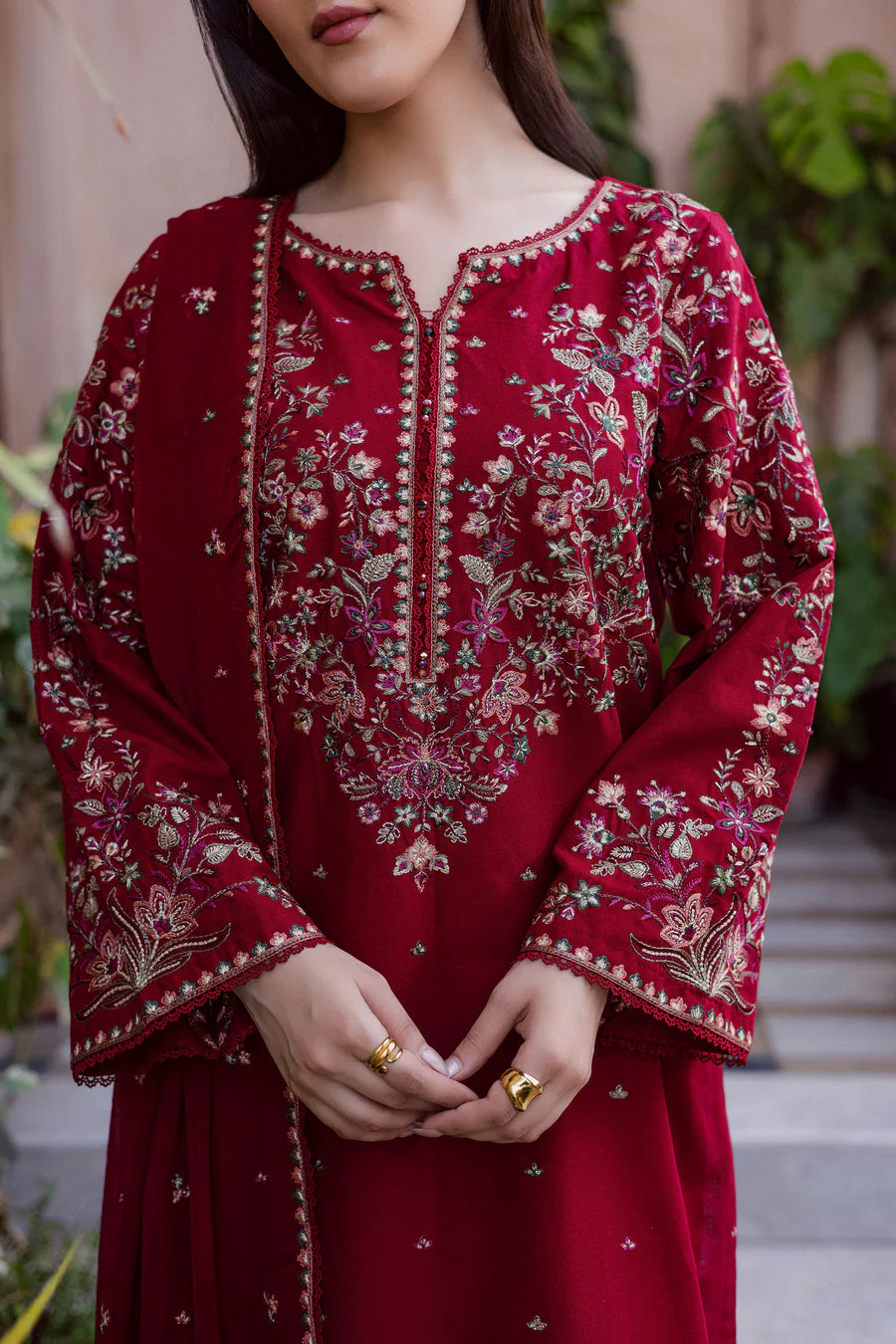 BT 2700-3 Piece Unstitched Embroidered Lawn Suit