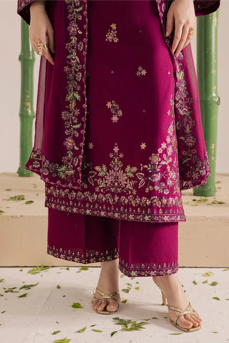 BT 2860-3 Piece Unstitched Fully Embroidered Lawn suit