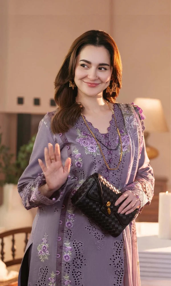 JD 2680-3 Piece Unstitched Fully Embroidered Lawn Suit