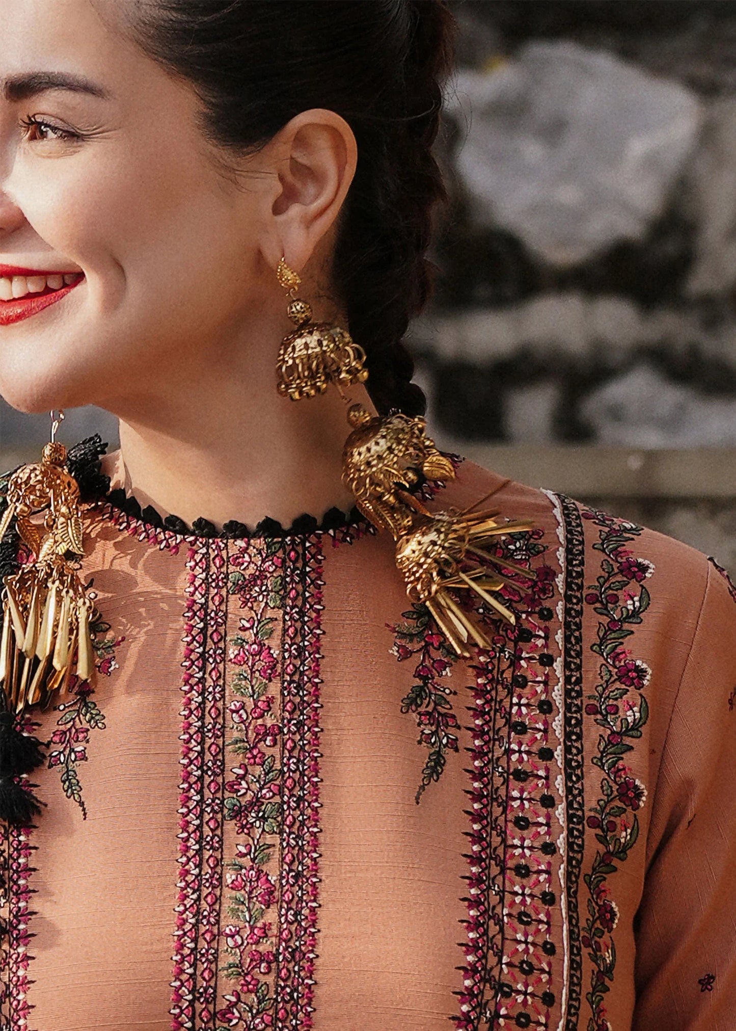 3 Piece Unstitched Fully Embroidered Dhanak Suit