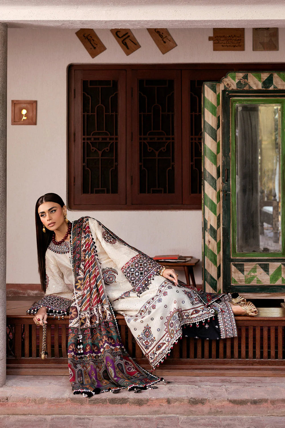 JZ 2800-3 Piece Unstitched Fully Embroidered Lawn Suit
